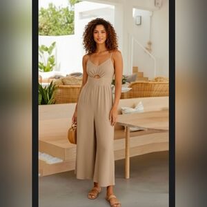Summer Wide Leg Jumpsuits Adjustable Spaghetti Strap Romper